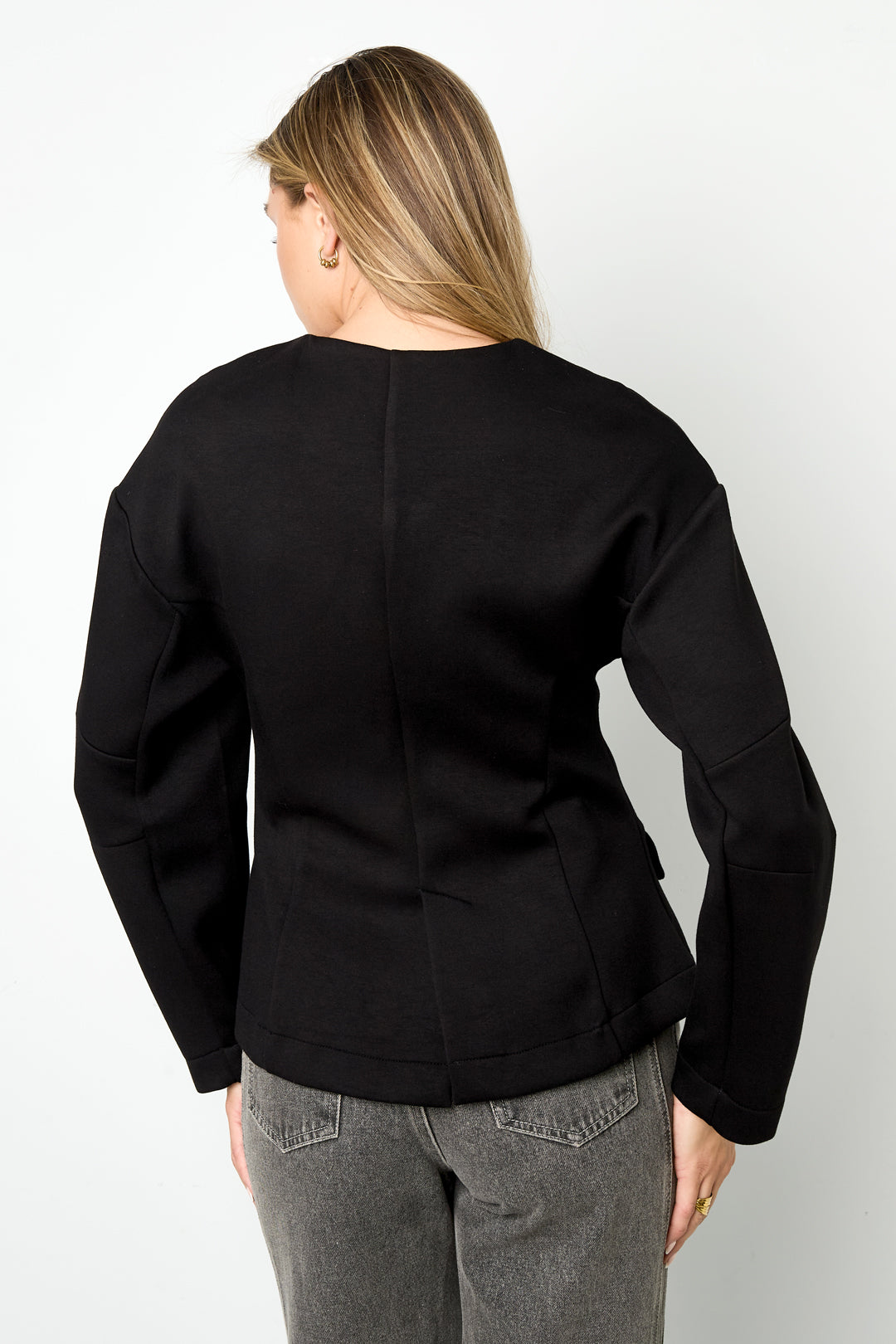 Woven Polyester Fiber Women's Suit Set Elegant Solid Color Fall/Winter