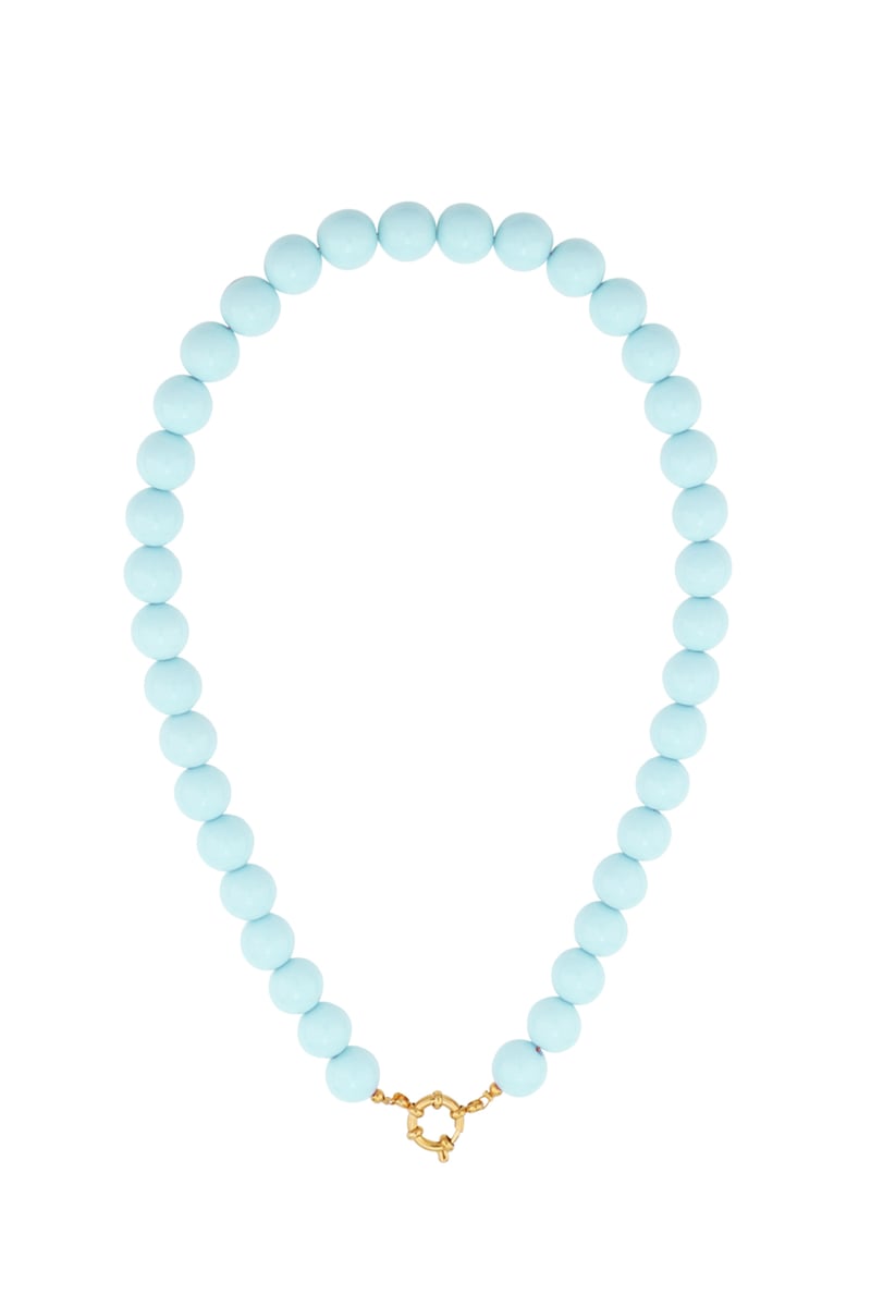 Gekleurde kleine kralenketting-12mm