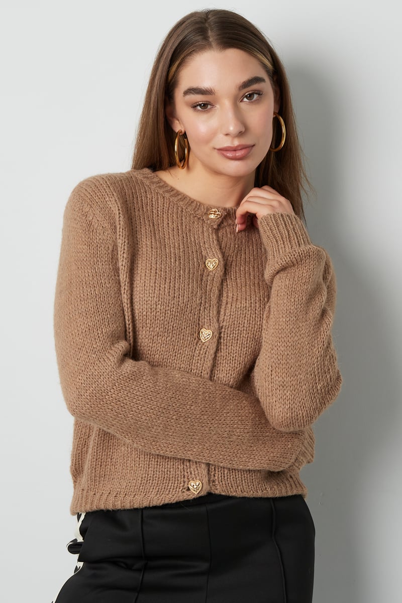 Knitted Love Cardigan - grijs