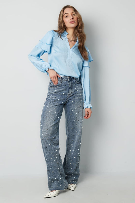 Ruffle blouse - Wit