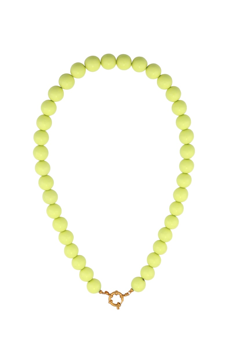 Gekleurde kleine kralenketting-12mm