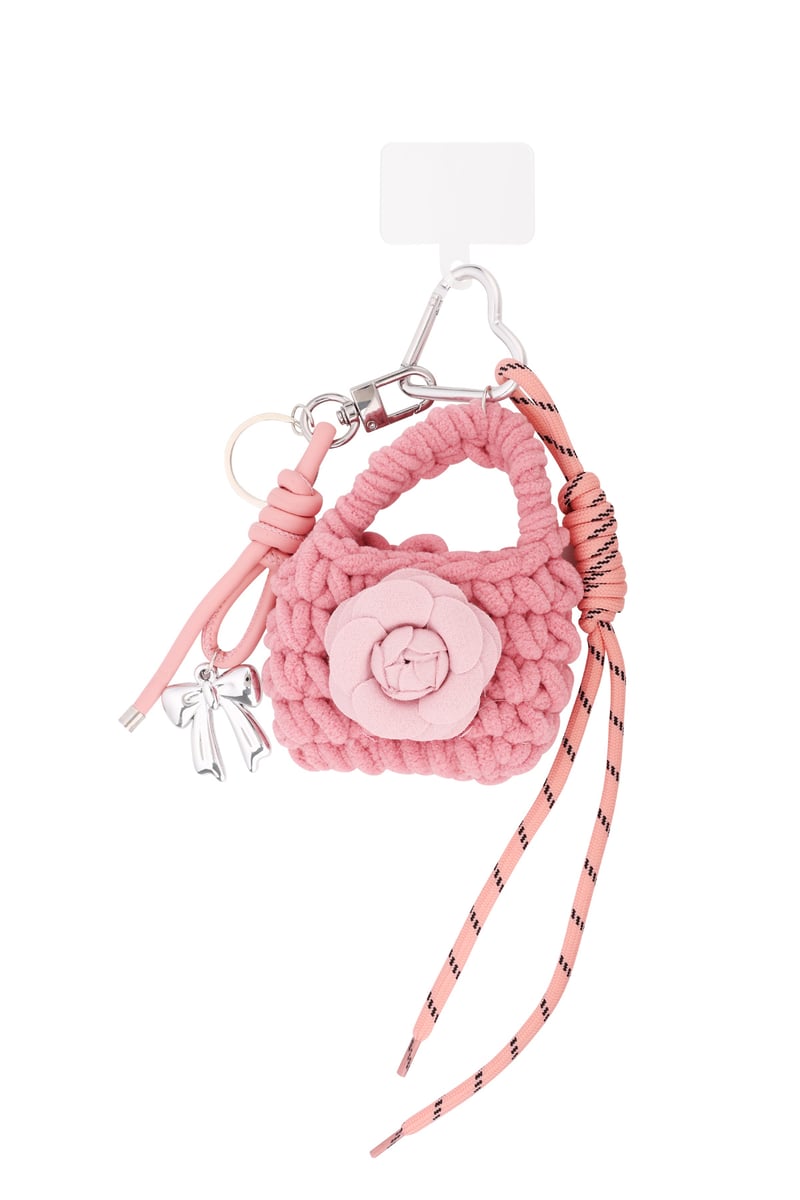 Tassenhanger Bloem Roze