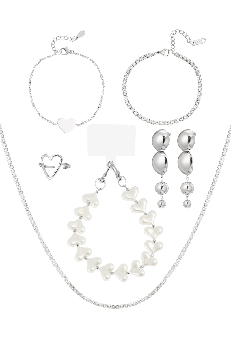 Adventskalenders Sieraden - Zilver/ Parels