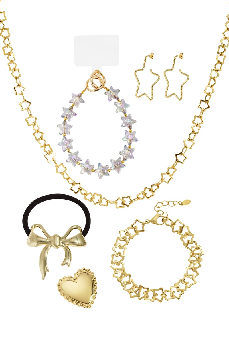 Adventskalenders Sieraden - Goud/ Sterren