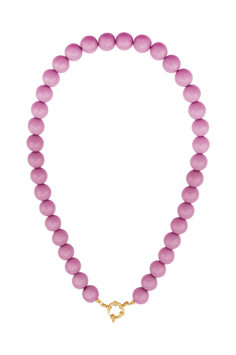 Gekleurde kleine kralenketting-12mm
