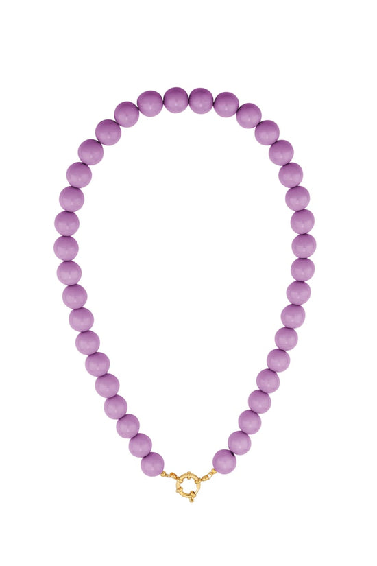 Gekleurde kleine kralenketting-12mm