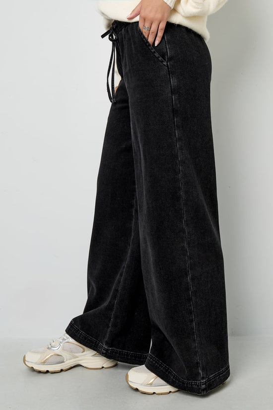 Denim joggingbroek