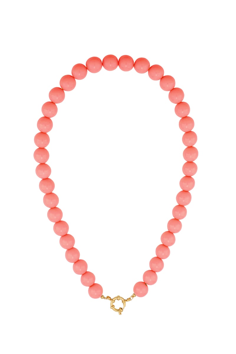 Gekleurde kleine kralenketting-12mm
