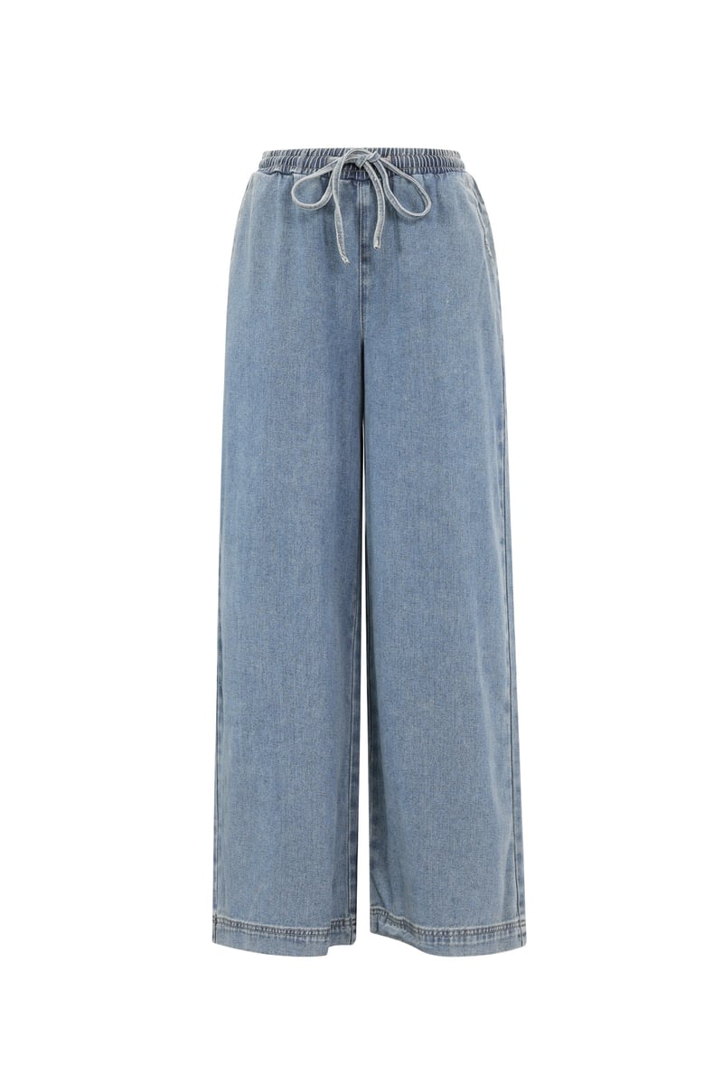 Denim joggingbroek