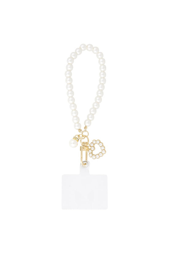 loving pearl phone cord - wit 