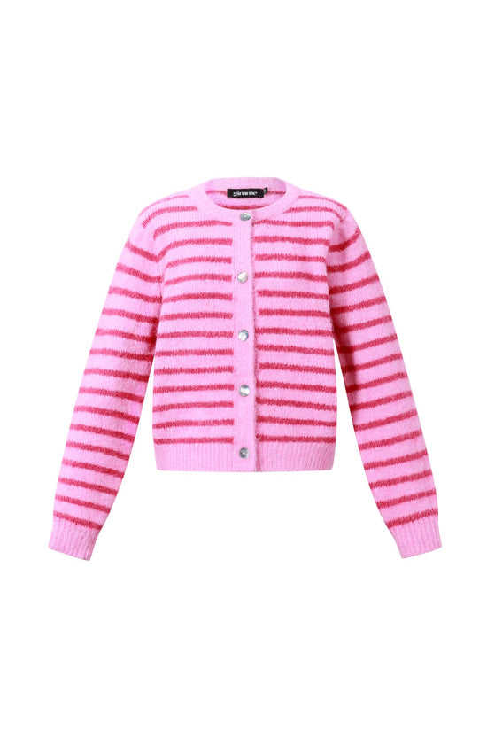 Polyestervezel (polyester) Gebreid vest Strepen Casual Herfst/Winterkleding