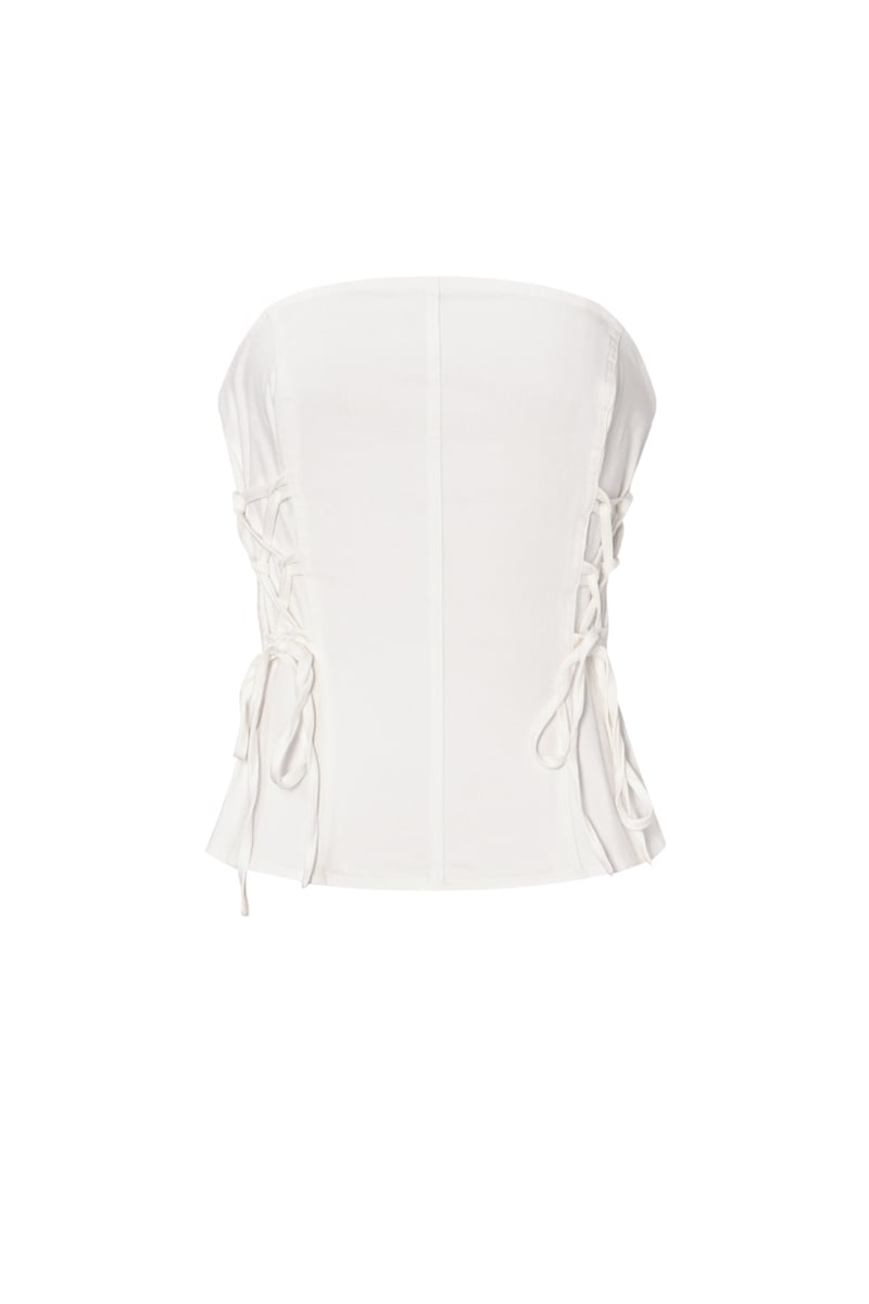 Denim Kanten Top Marie