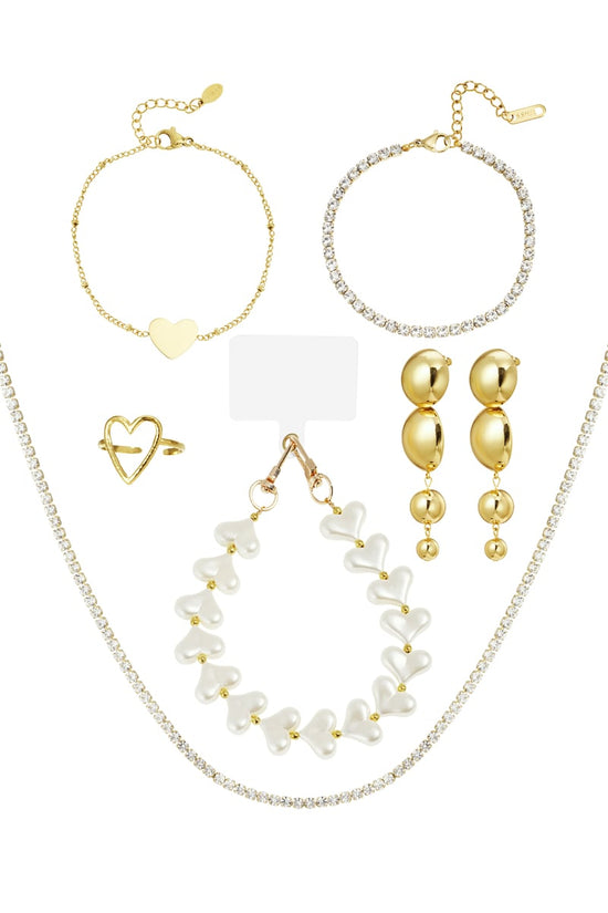 Adventskalenders Sieraden - Goud/ Parels