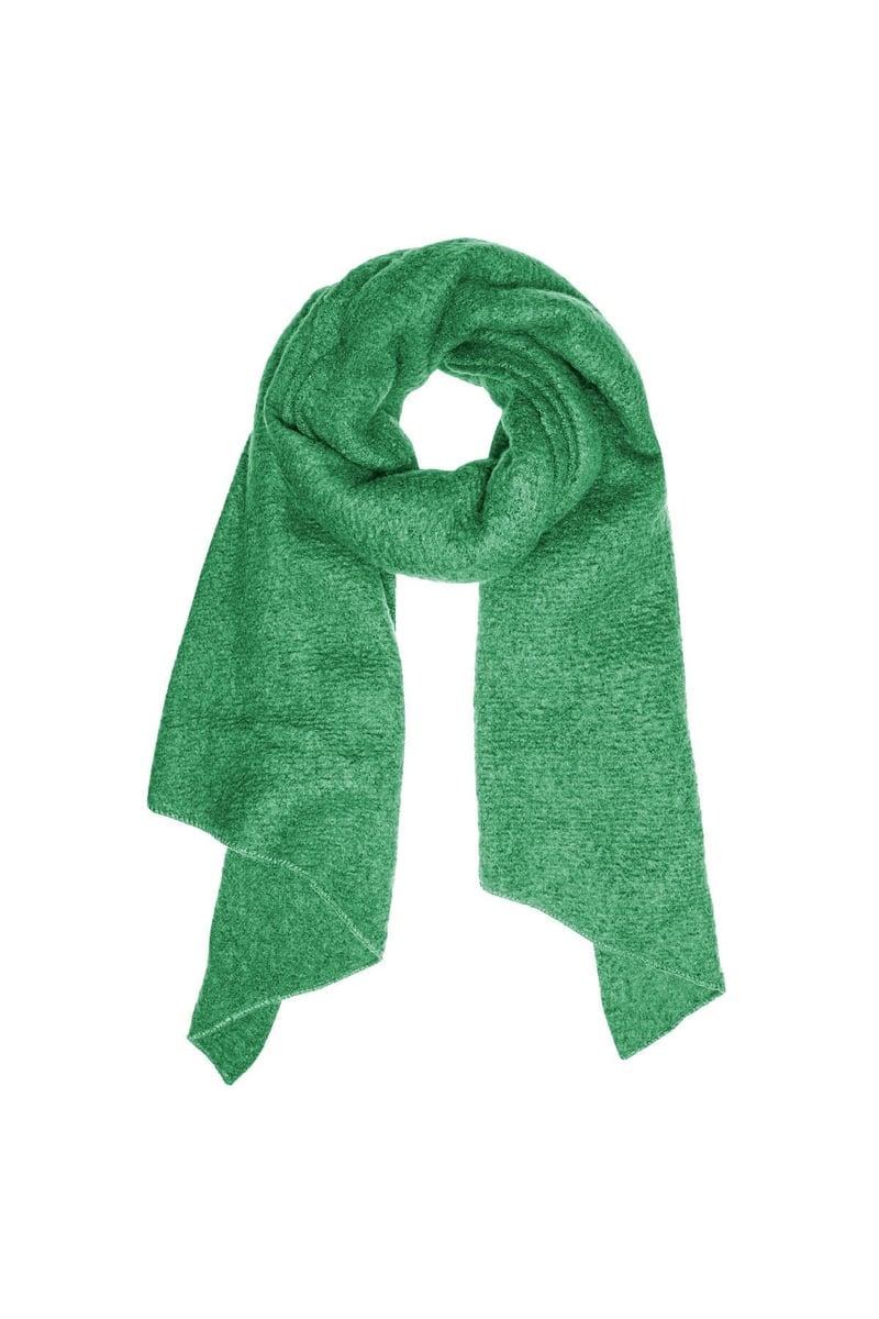 Zachte wintersjaal koraal Polyester