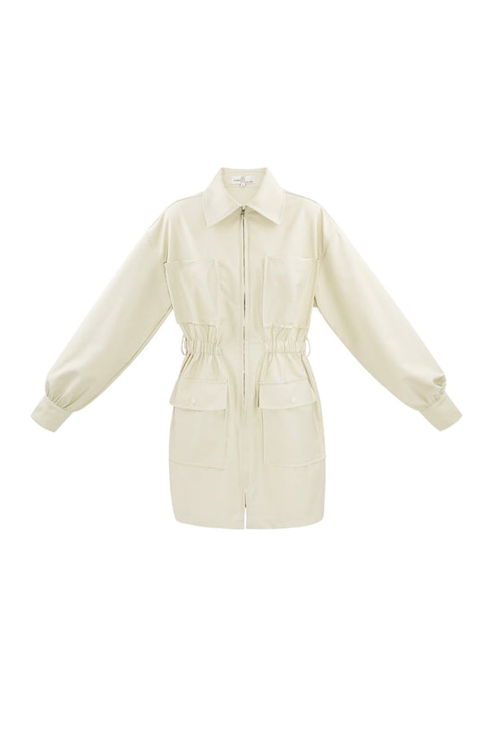 Playsuit met lange mouwen - gebroken wit 