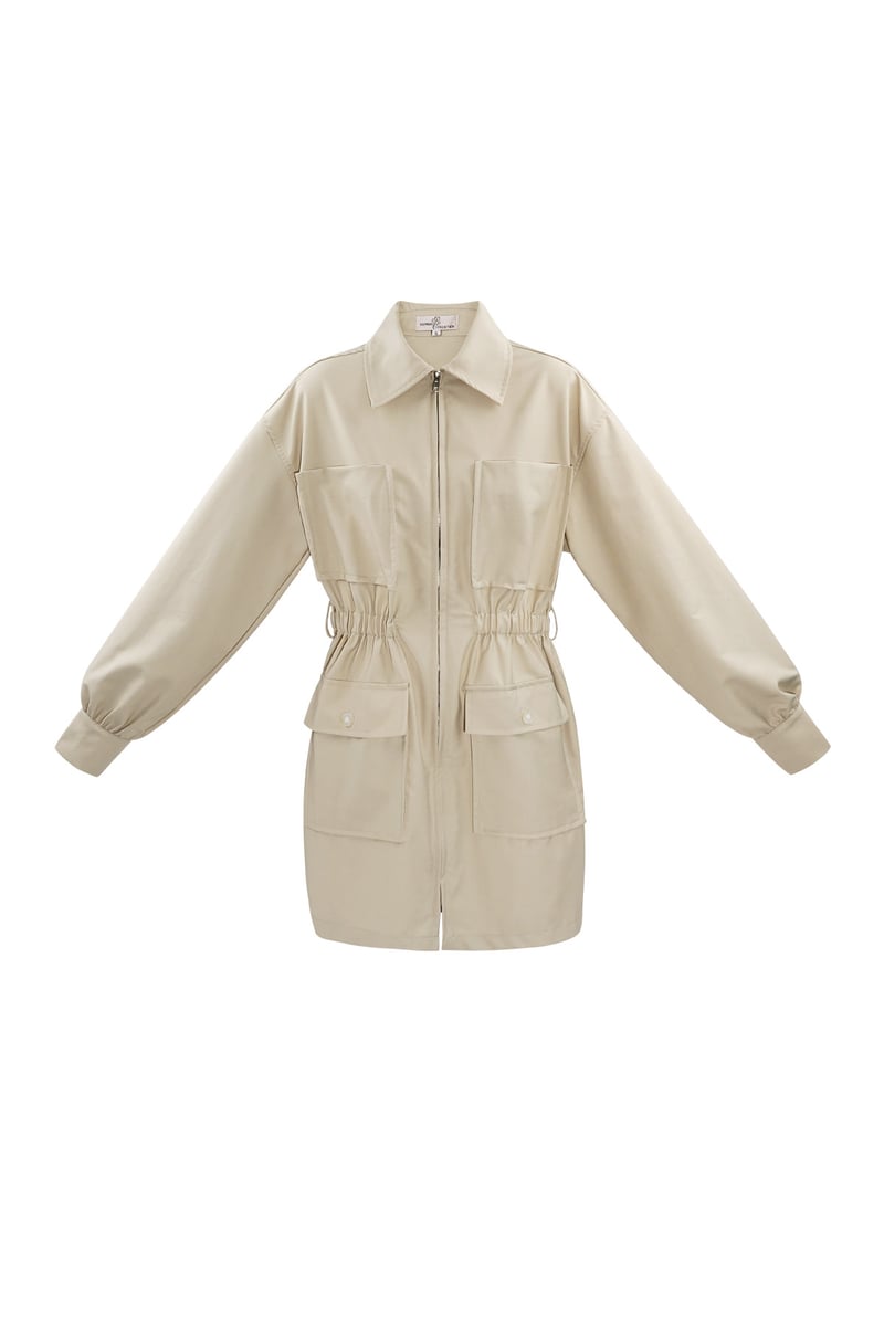 Playsuit met lange mouwen - gebroken wit 
