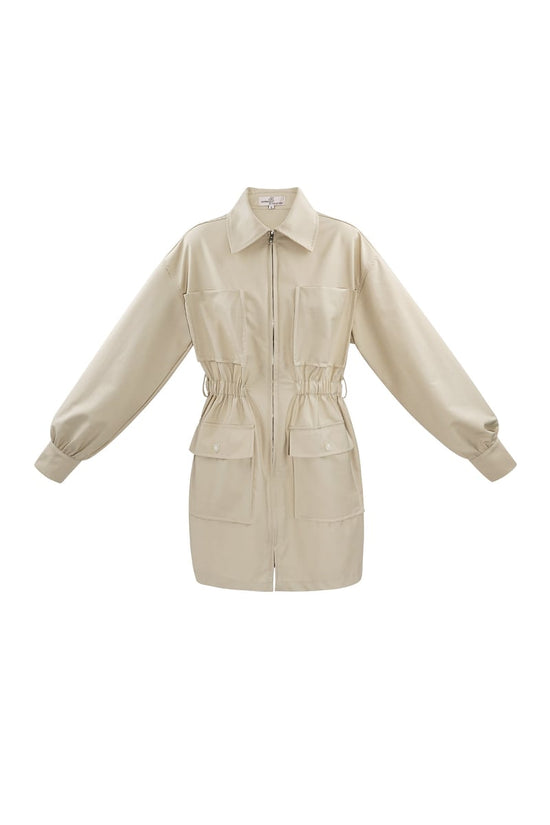 Playsuit met lange mouwen - gebroken wit 
