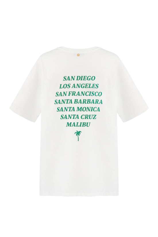 T-shirt california - wit
