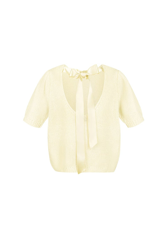 Soft bow shirt - Rood