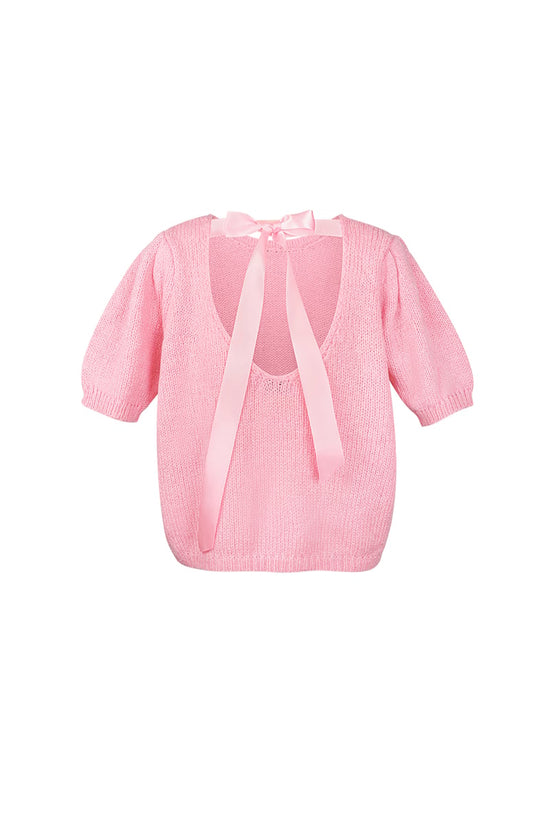 Soft bow shirt - Rood