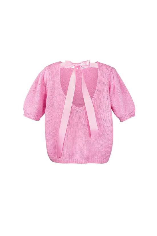 Soft bow shirt - Rood