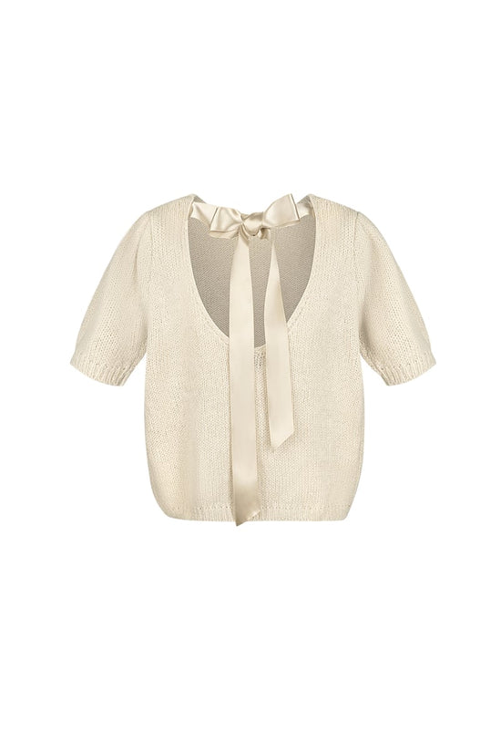 Soft bow shirt - Rood