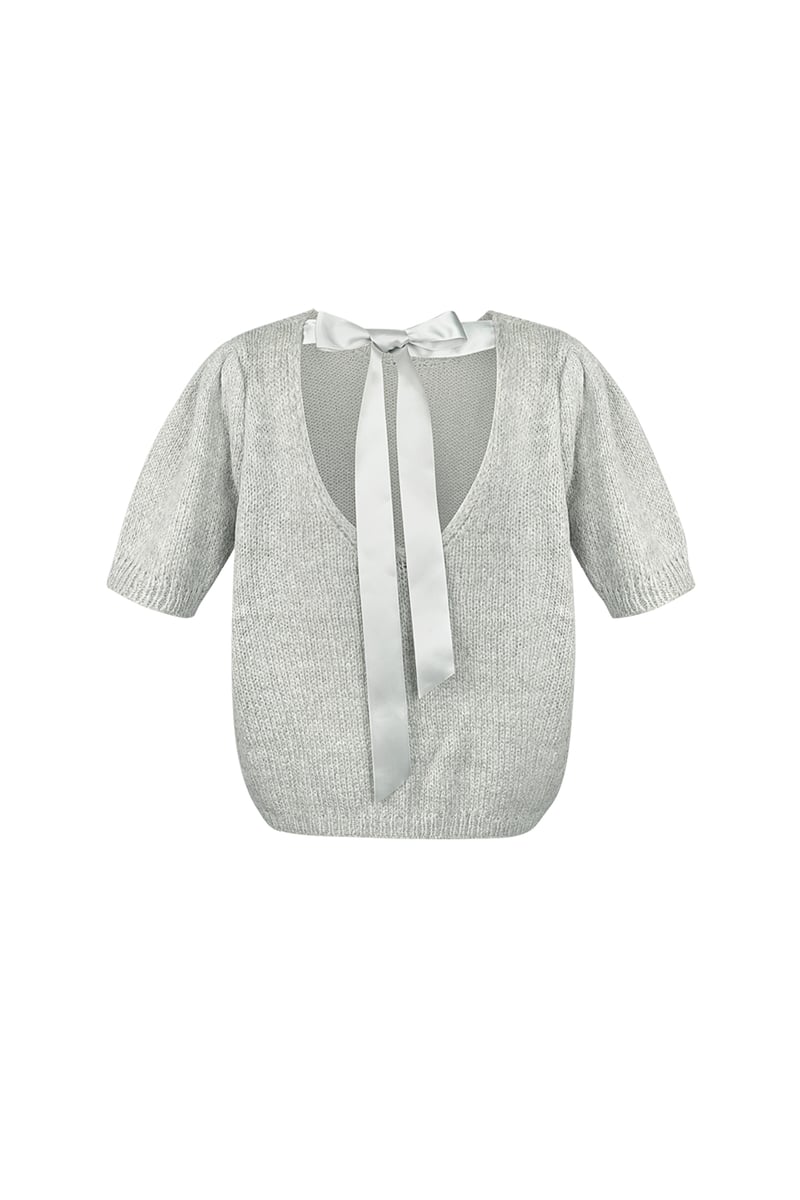 Soft bow shirt - Rood