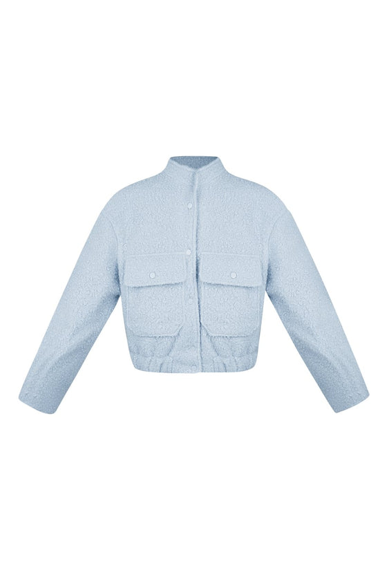 Boucle bomber jas