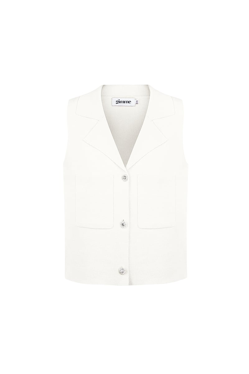 Comfy knitted top - Zwart