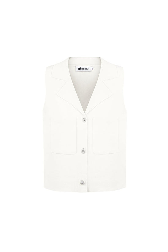 Comfy knitted top - Zwart