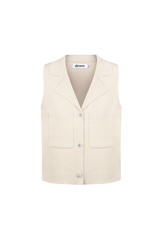 Comfy knitted top - Zwart