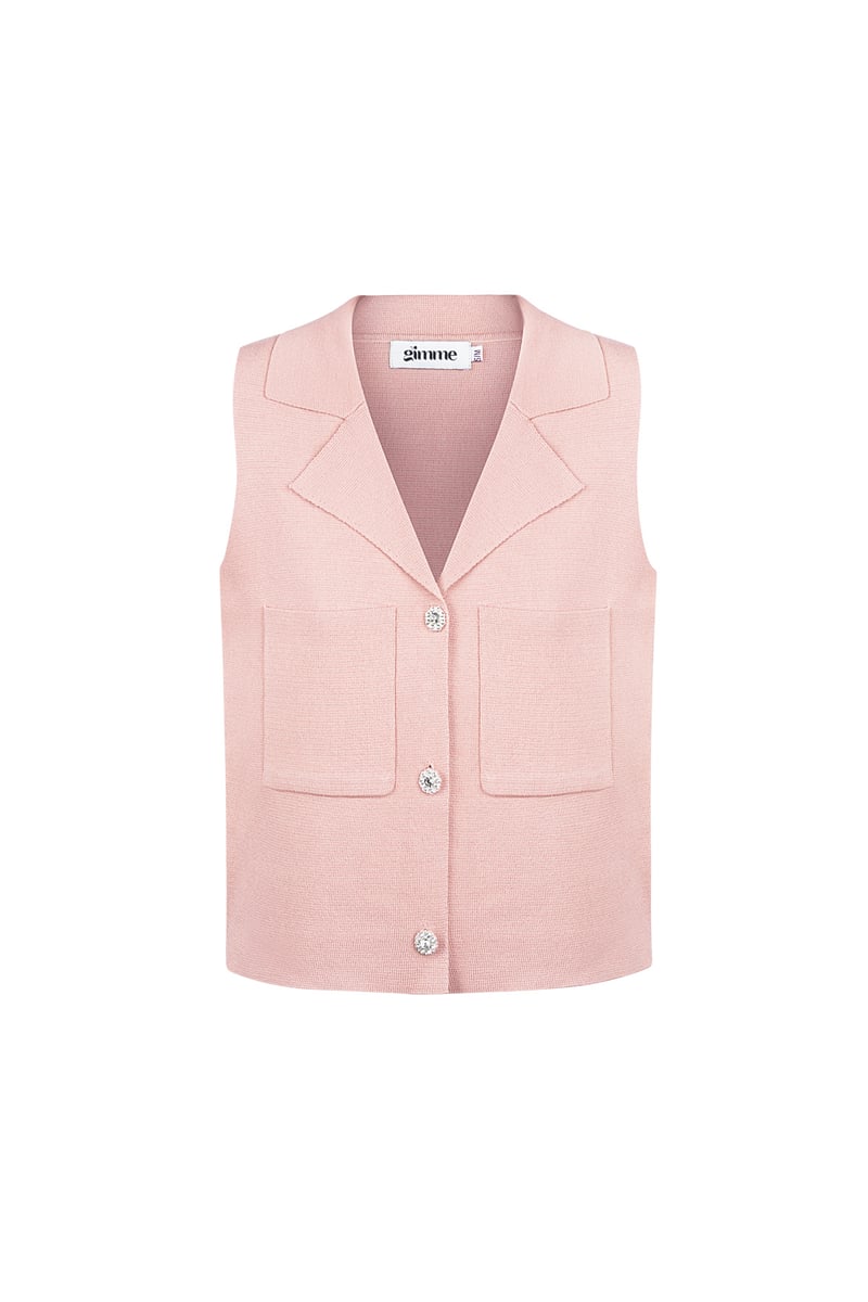 Comfy knitted top - Zwart