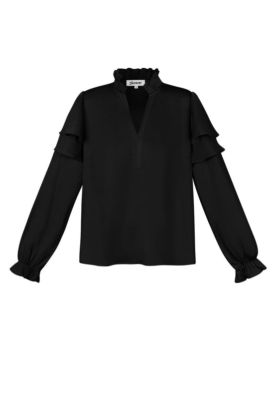 Ruffle blouse - Wit