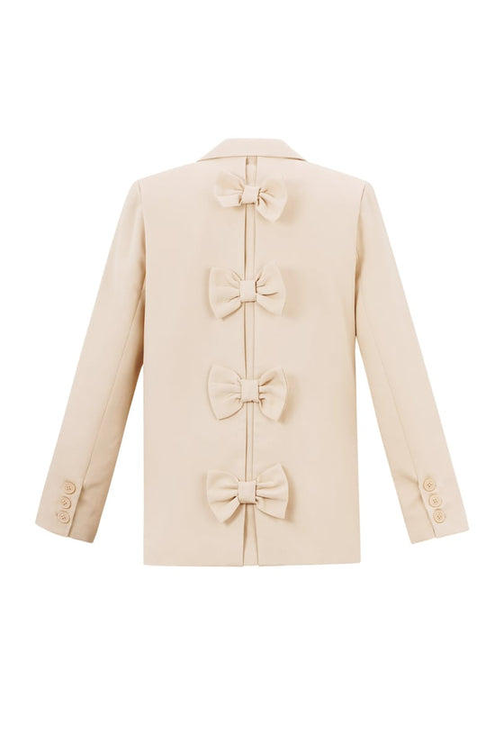 Blazer met strik - Zwart