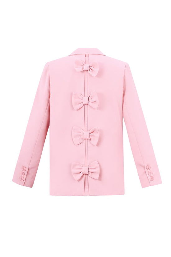 Blazer met strik - Zwart
