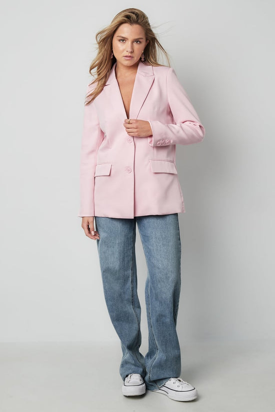 Blazer met strik - Zwart