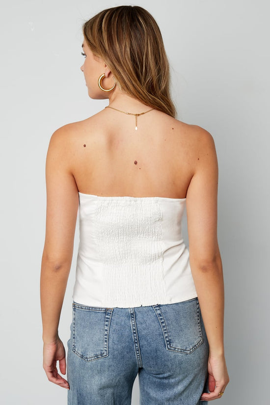 Denim Kanten Top Marie