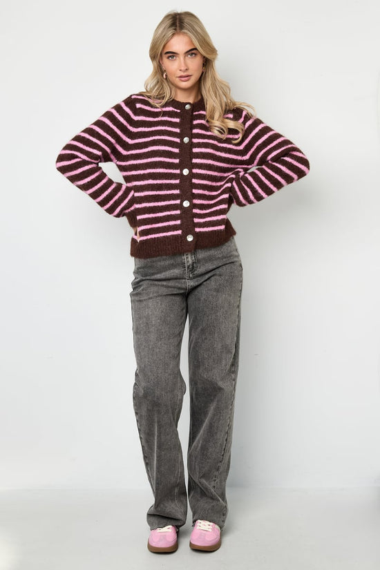 Polyestervezel (polyester) Gebreid vest Strepen Casual Herfst/Winterkleding