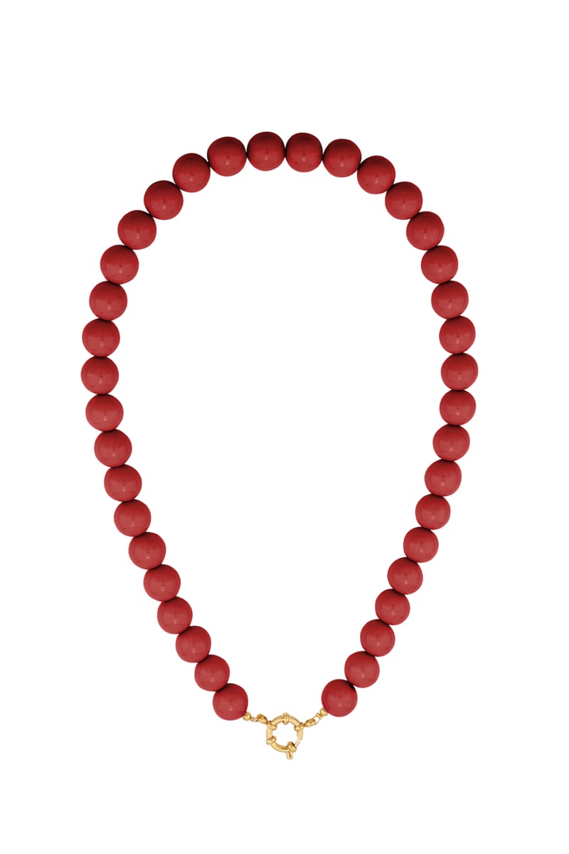 Gekleurde kleine kralenketting-12mm