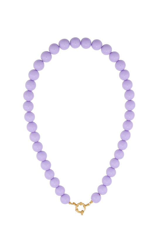 Gekleurde kleine kralenketting-12mm