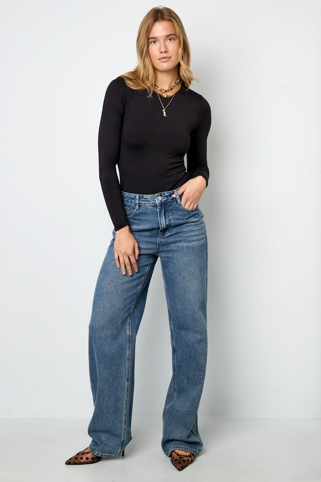 Knitted Nylon Shapewear Bodysuit Basic Solid Color