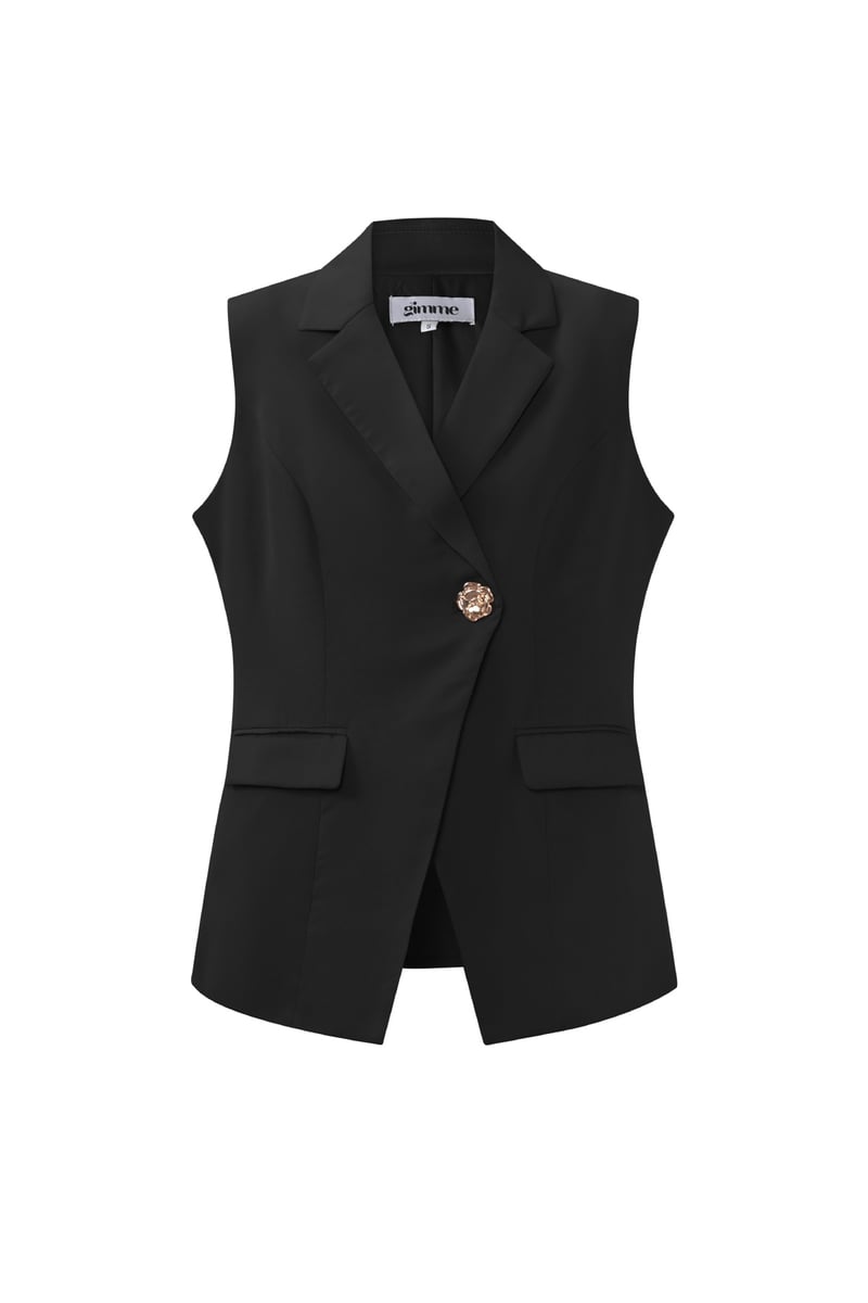 De mouwloze blazer