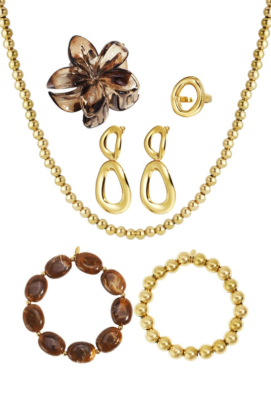Advenstkalender Sieraden - Goud/ Bruin