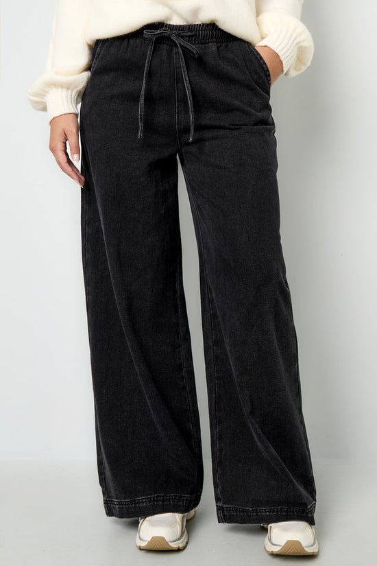 Denim joggingbroek