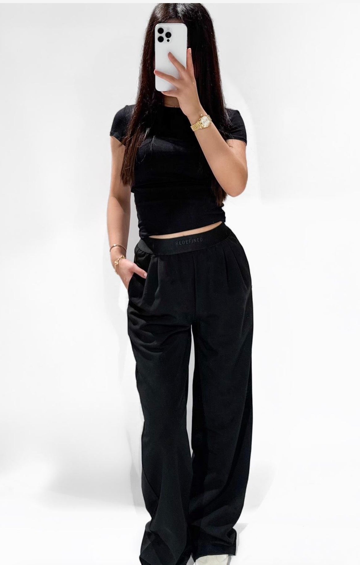 redefined wide leg broek