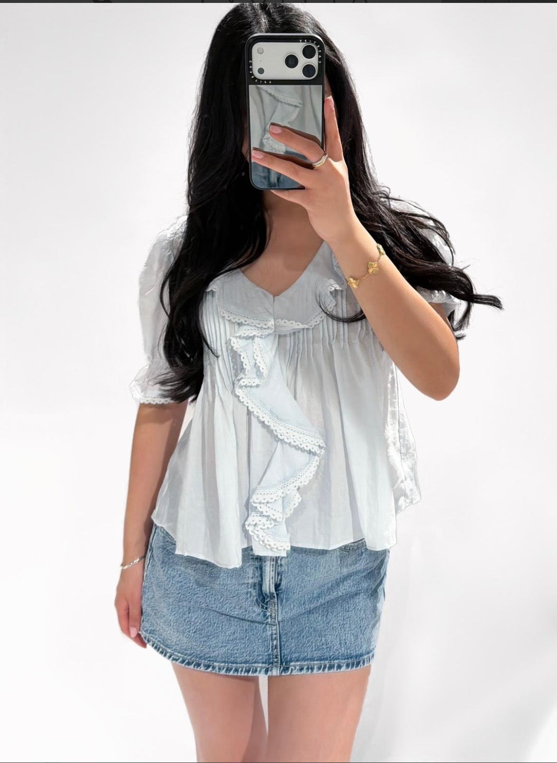 Blouse Rosalie light blue