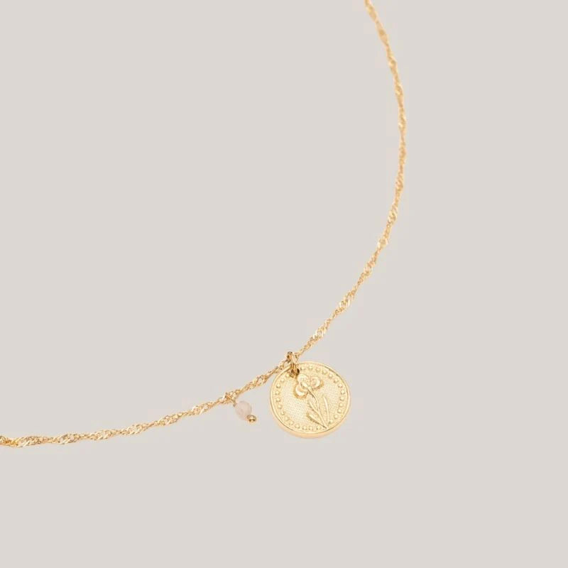 Birthflower ketting Viooltje