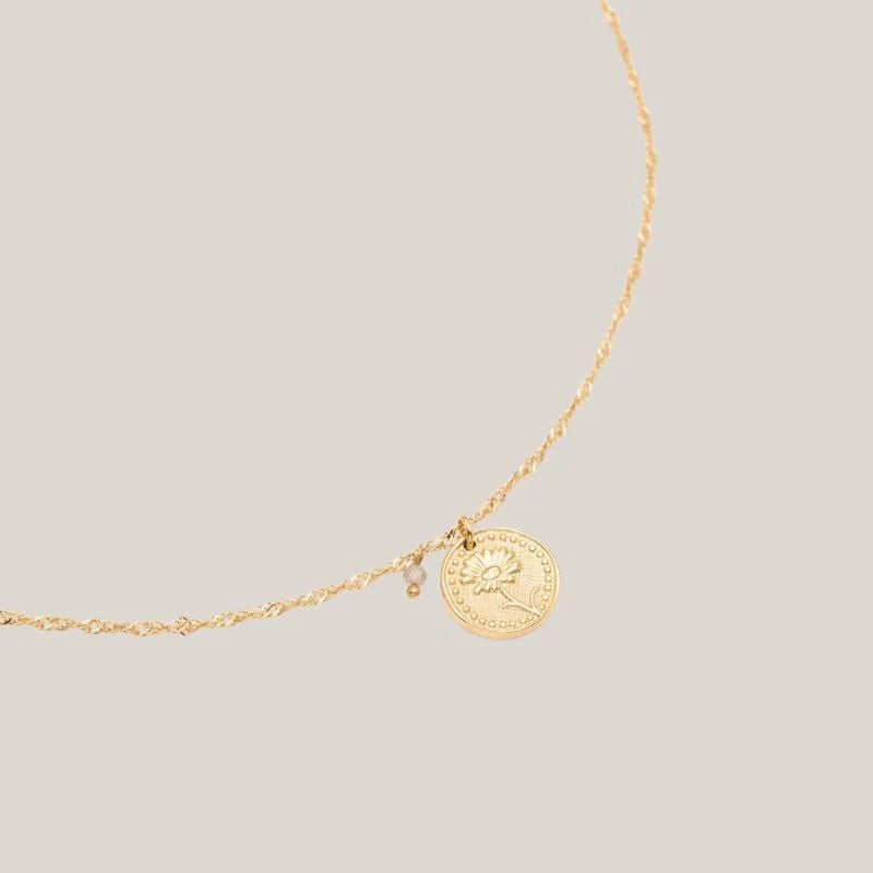 Birthflower ketting Madeliefje