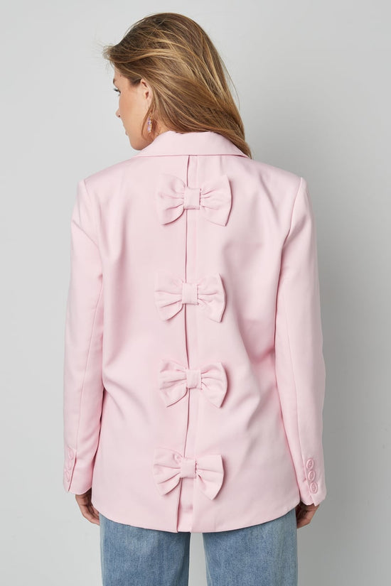 Blazer met strik - Zwart