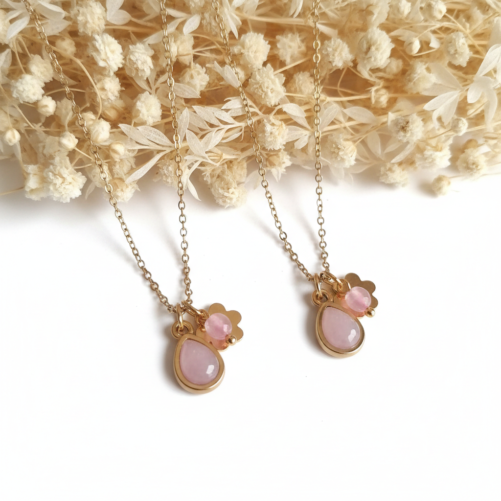 Rozenkwarts Ketting